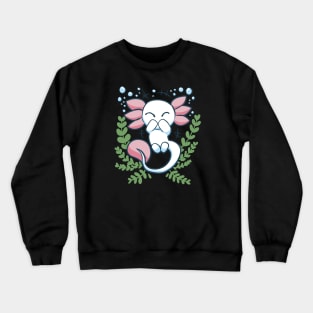 Giggling Axolotl - Cute Axolotl Design Crewneck Sweatshirt